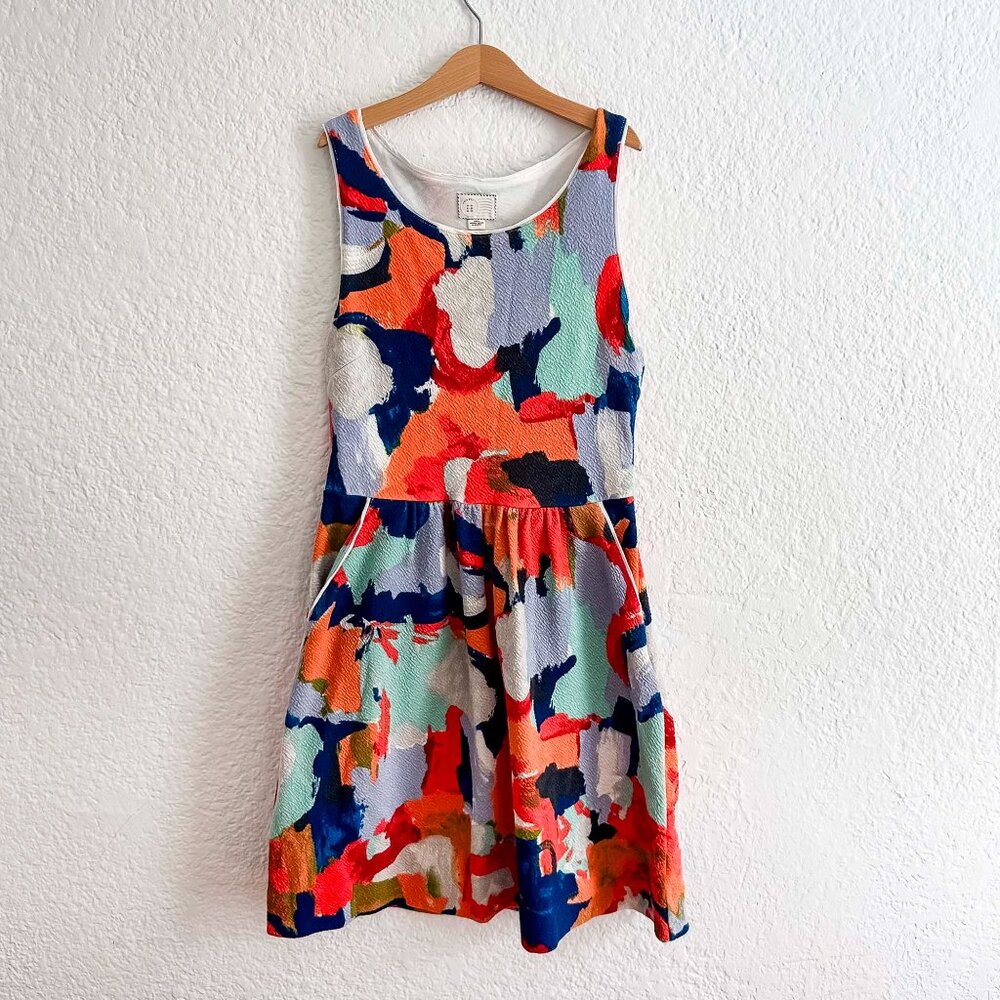 Anthropologie 9-H15 Stcl Latana Watercolor Dress Size 4